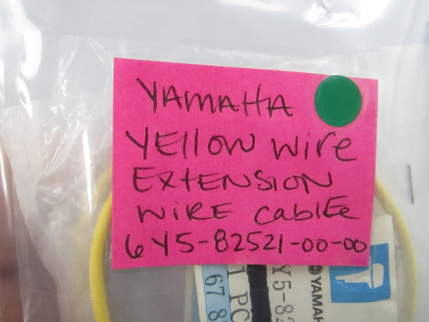 NEW OEM (LOT OF 2) 6Y5-82521-00-00 Yamaha Yellow Wire Extension Wire Cable 0810