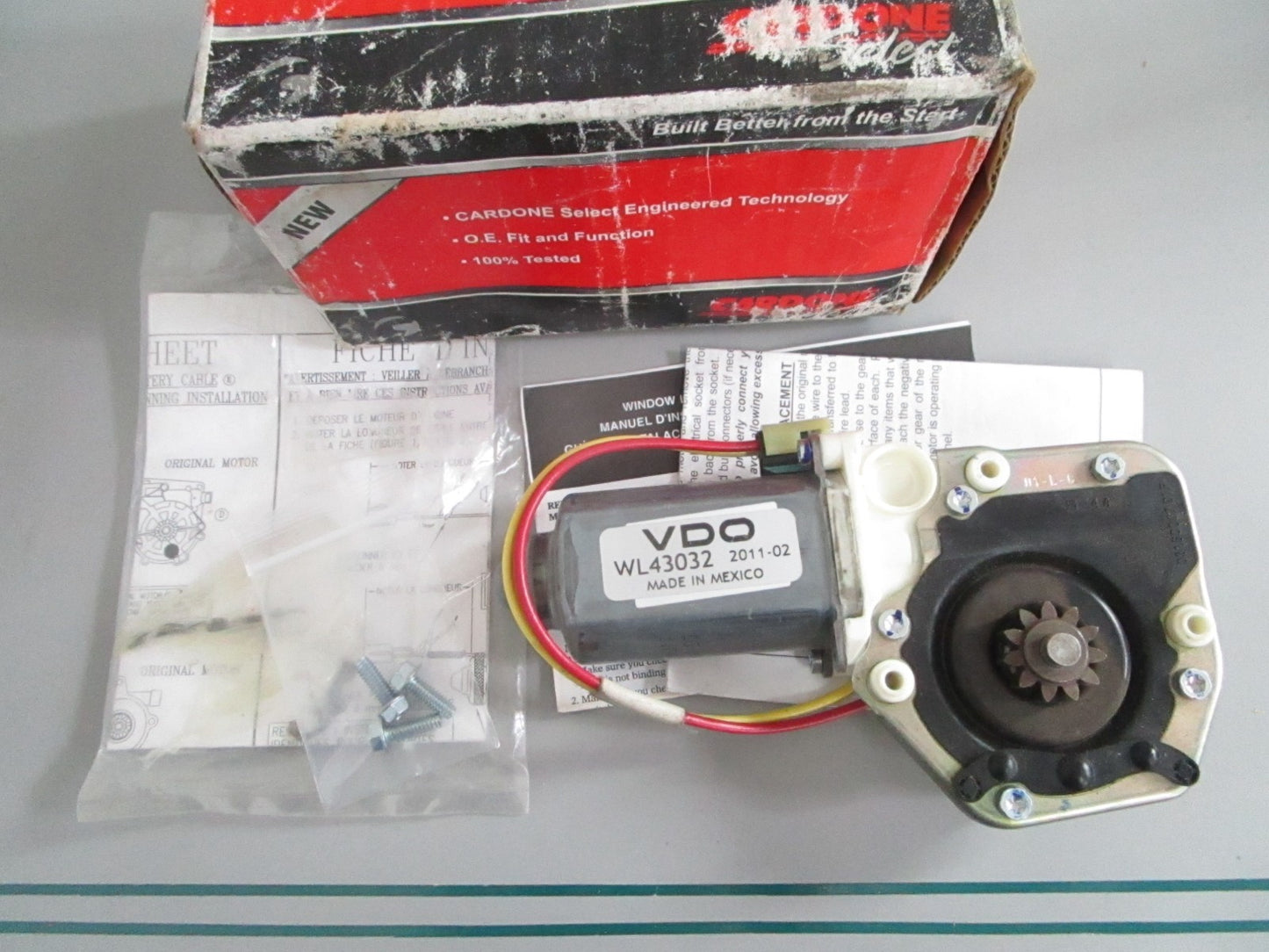 NEW 82-350 Cardone Power Window Motor 0820