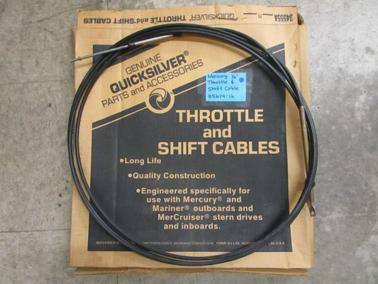*NEW OEM* 0820 Mercury Quicksilver 16' Control Cable 85614-16 8561416
