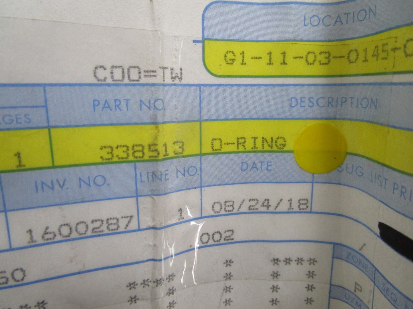 *NEW OEM* 0810 OMC Johnson Evinrude O-Ring 338513 0338513