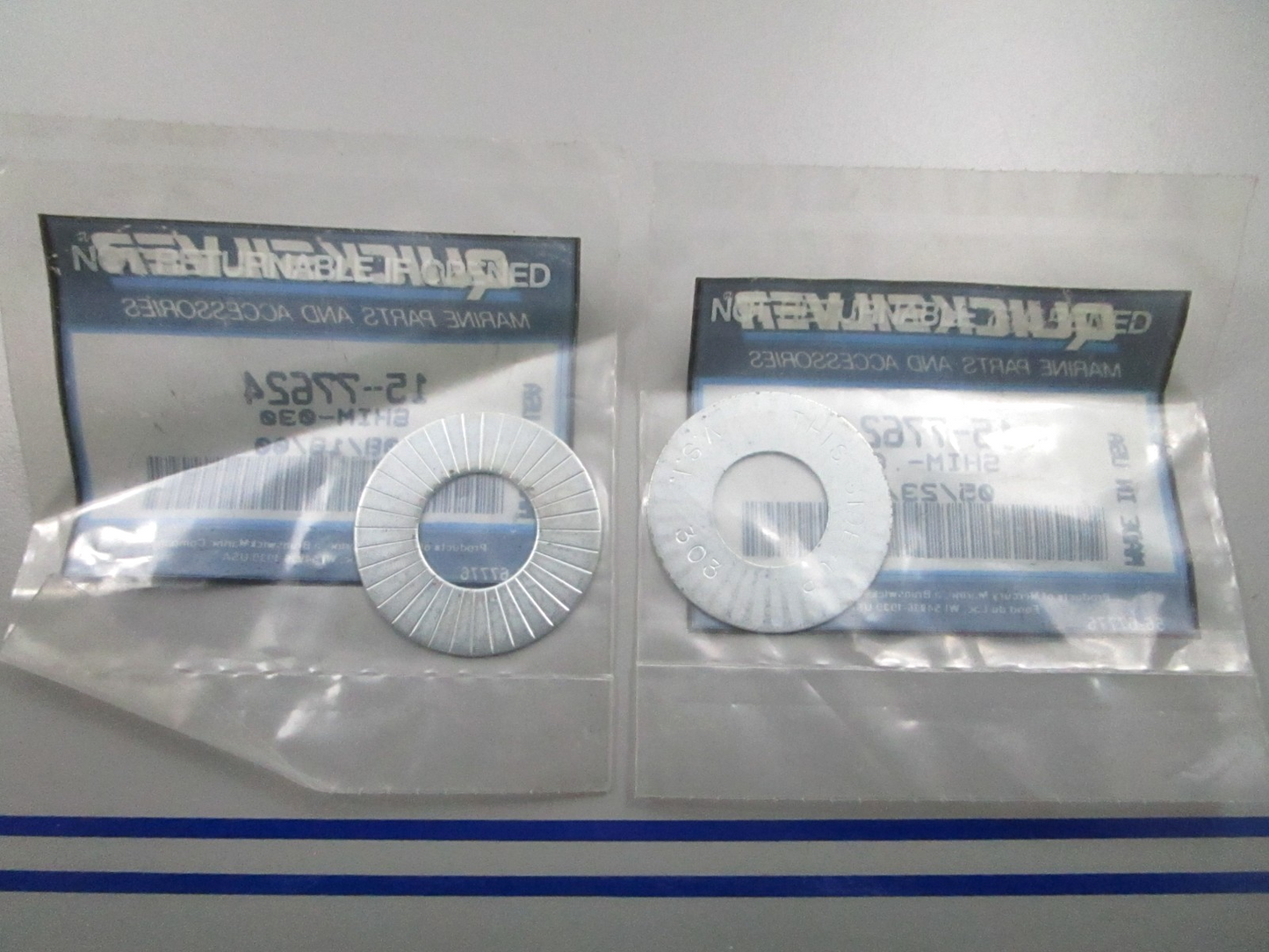 *NEW OEM* (LOT OF 2) 0810 Mercury Quicksilver .030 Shim 15-77624