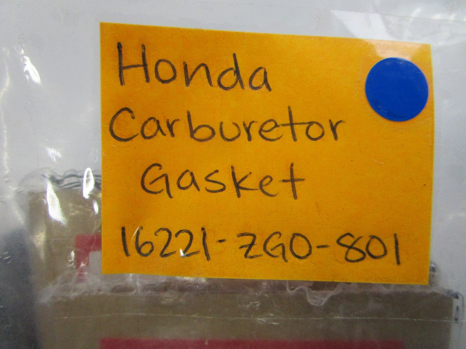 *NEW OEM* (LOT OF 2) 0810 Honda Carburetor Gasket 16221-ZG0-801