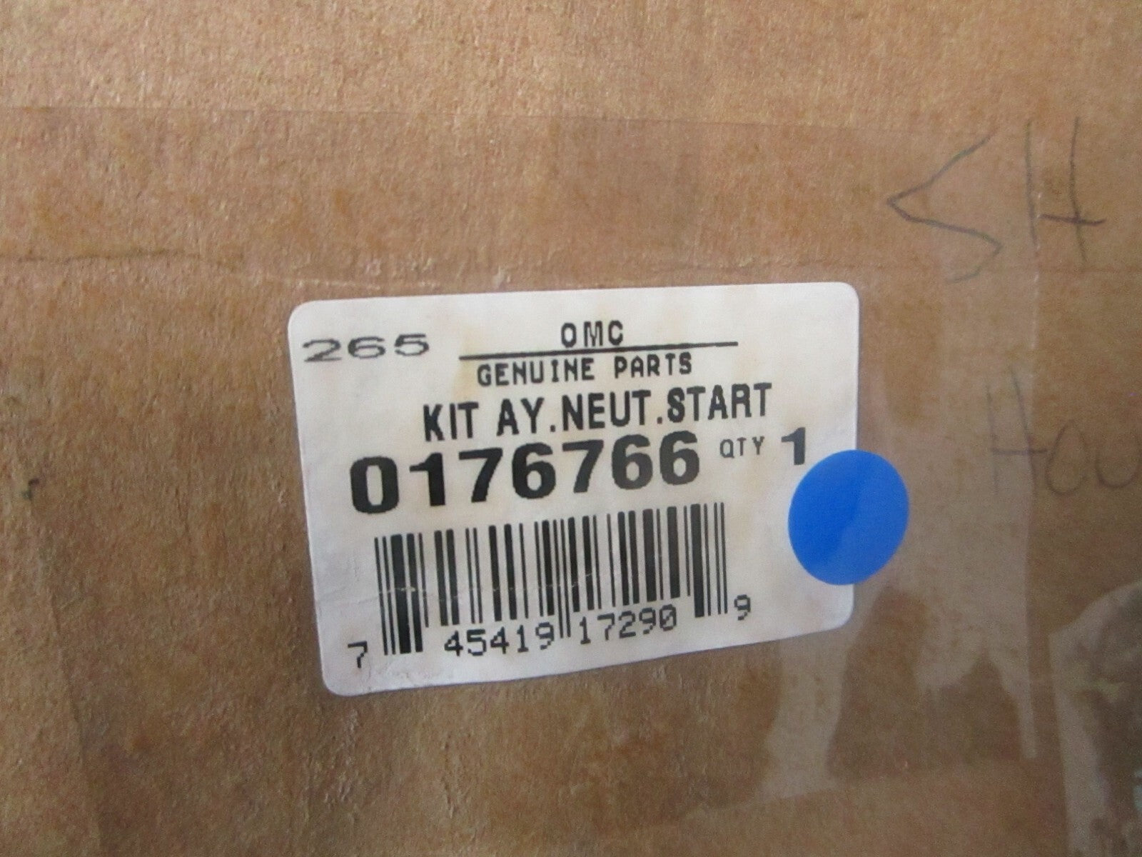 *NEW OEM* 0770 OMC Johnson Evinrude Kit Ay Neutral Start 0176766