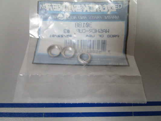 *NEW OEM* (LOT OF 3) 0810 Mercury Quicksilver Cup Washer 30188
