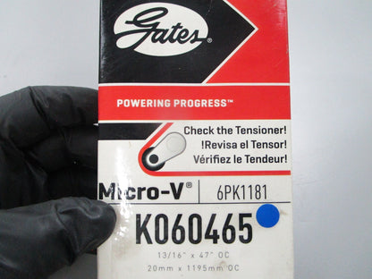 NEW K060465 Gates Micro-V Serpentine Belt 0810