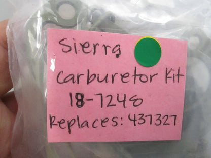 NEW 18-7248 Replaces: 437327 Sierra Carburetor Kit 0810