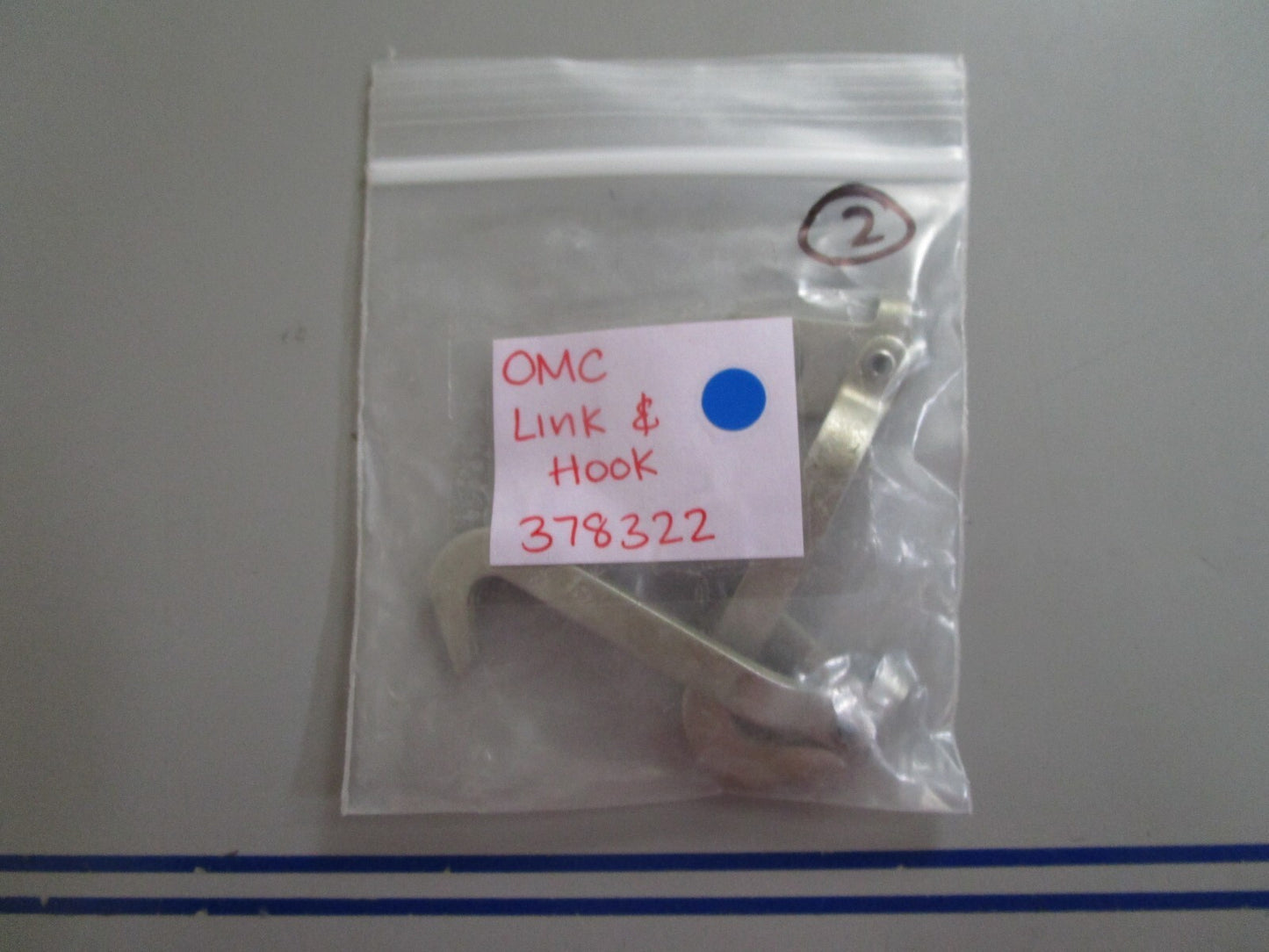 *NEW OEM* 0810 OMC Johnson Evinrude Link & Hook 378322 0378322