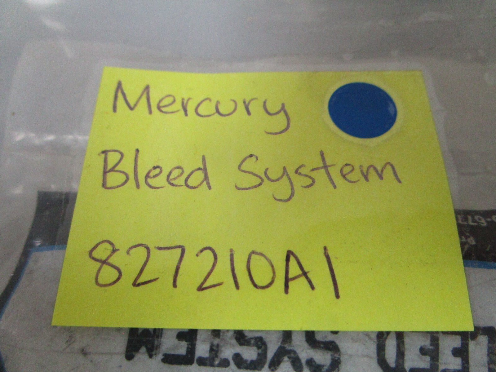 *NEW OEM* 0810 Mercury Quicksilver Bleed System 827210A1