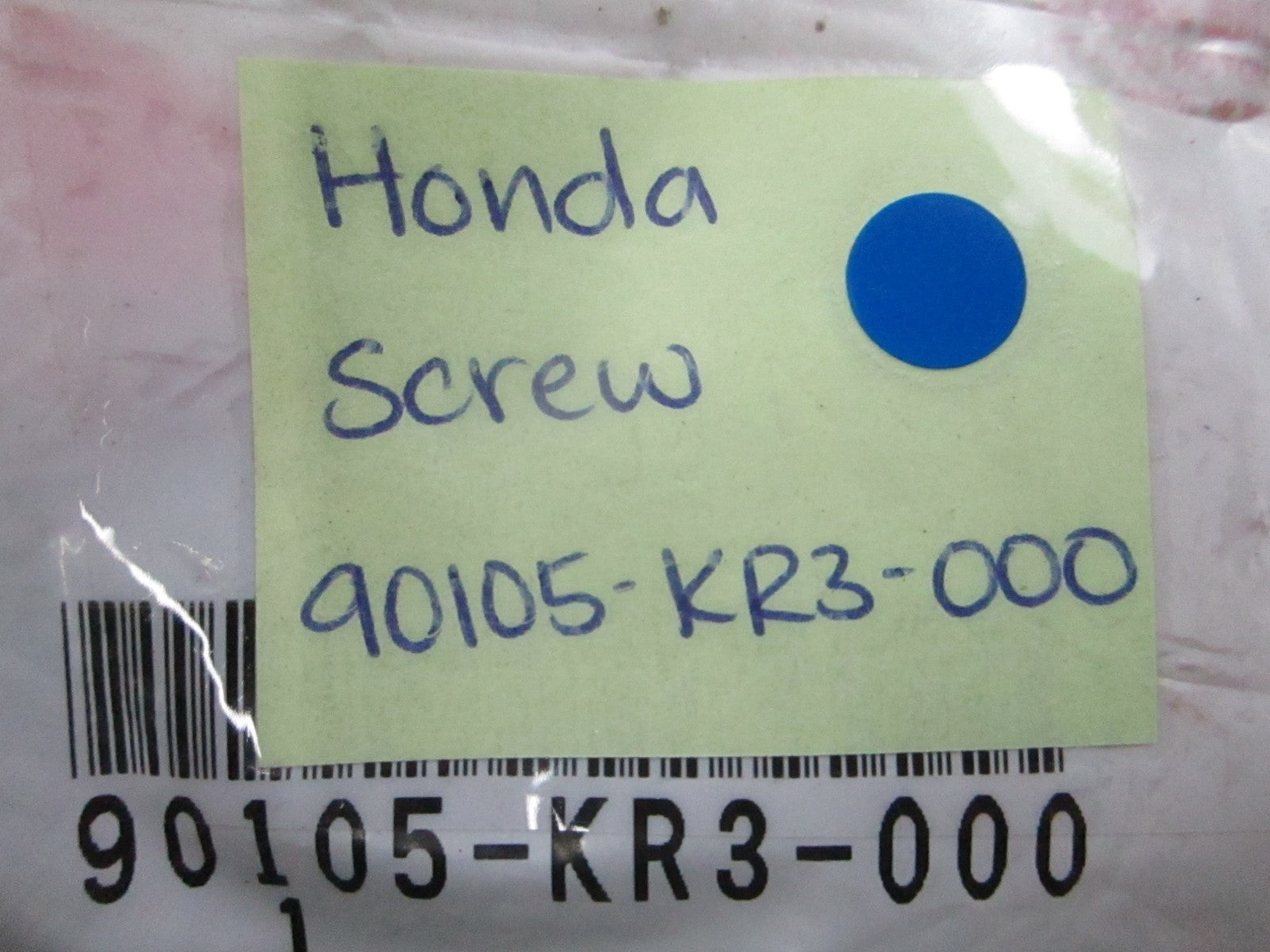 *NEW OEM* 0810 Honda Screw 90105-KR3-000