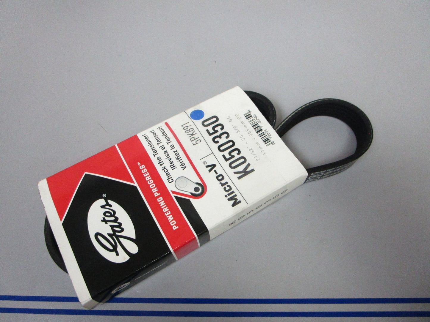 NEW K050350 Gates Micro-V 21/32" x 35 ⅝" Serpentine Belt 0720