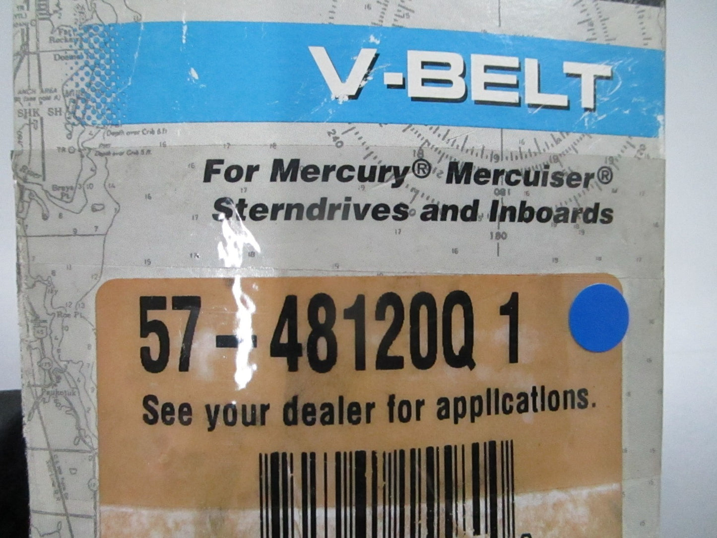 *NEW OEM* 0810 Mercury Quicksilver V-Belt 57-48120Q 1