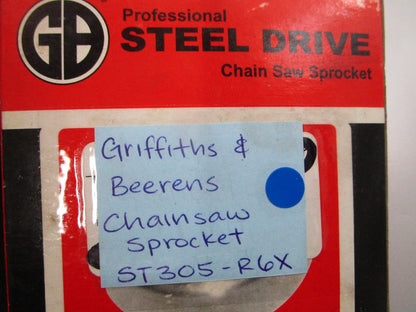 NEW Griffiths & Beerens ST305-R6X Chainsaw Sprocket 0810