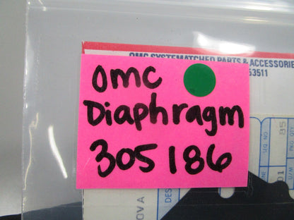 NEW OEM 305186 0305186 OMC Johnson Evinrude Diaphragm 0810