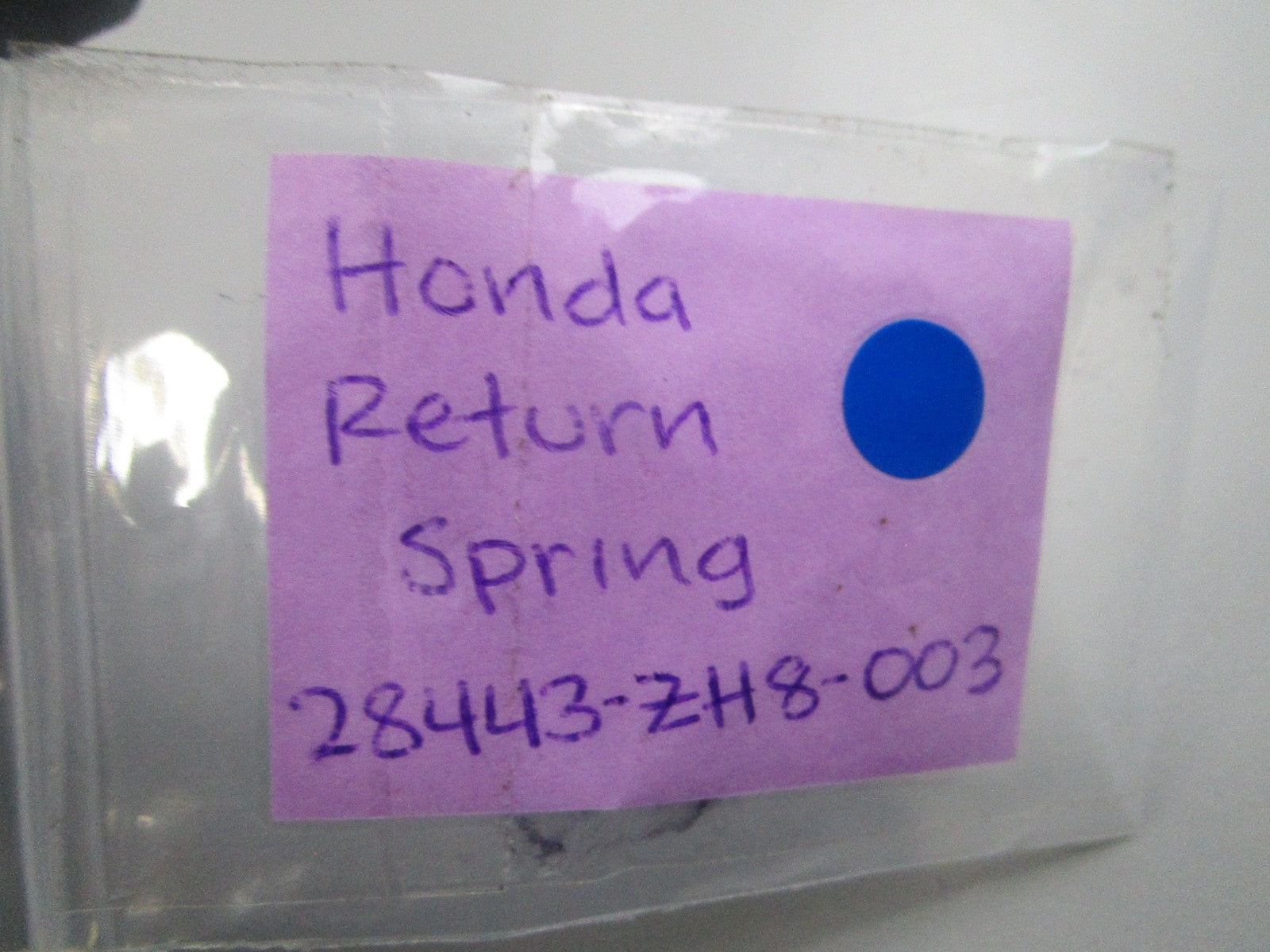 NEW OEM (LOT OF 2) Honda 28443-ZH8-003 Return Spring 0810
