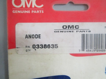 NEW OEM (LOT OF 2) 338635 0338635 OMC Johnson Evinrude Anode 0820