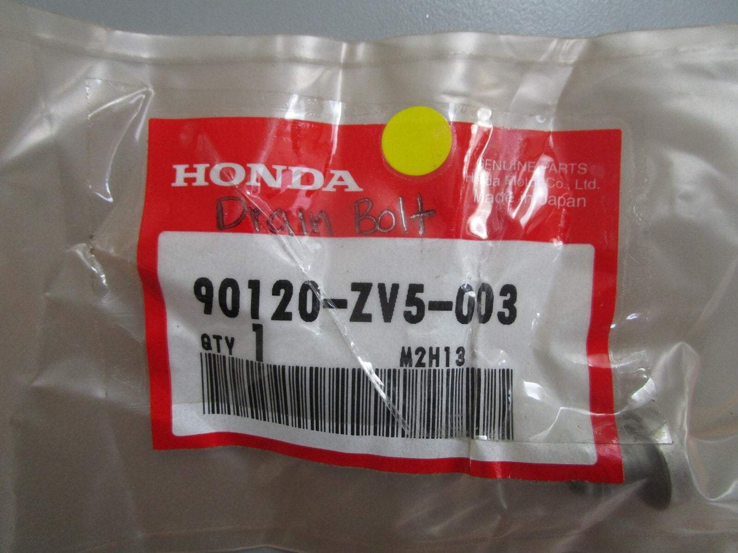 *NEW OEM* 0810 Honda Drain Bolt 90120-ZV5-003