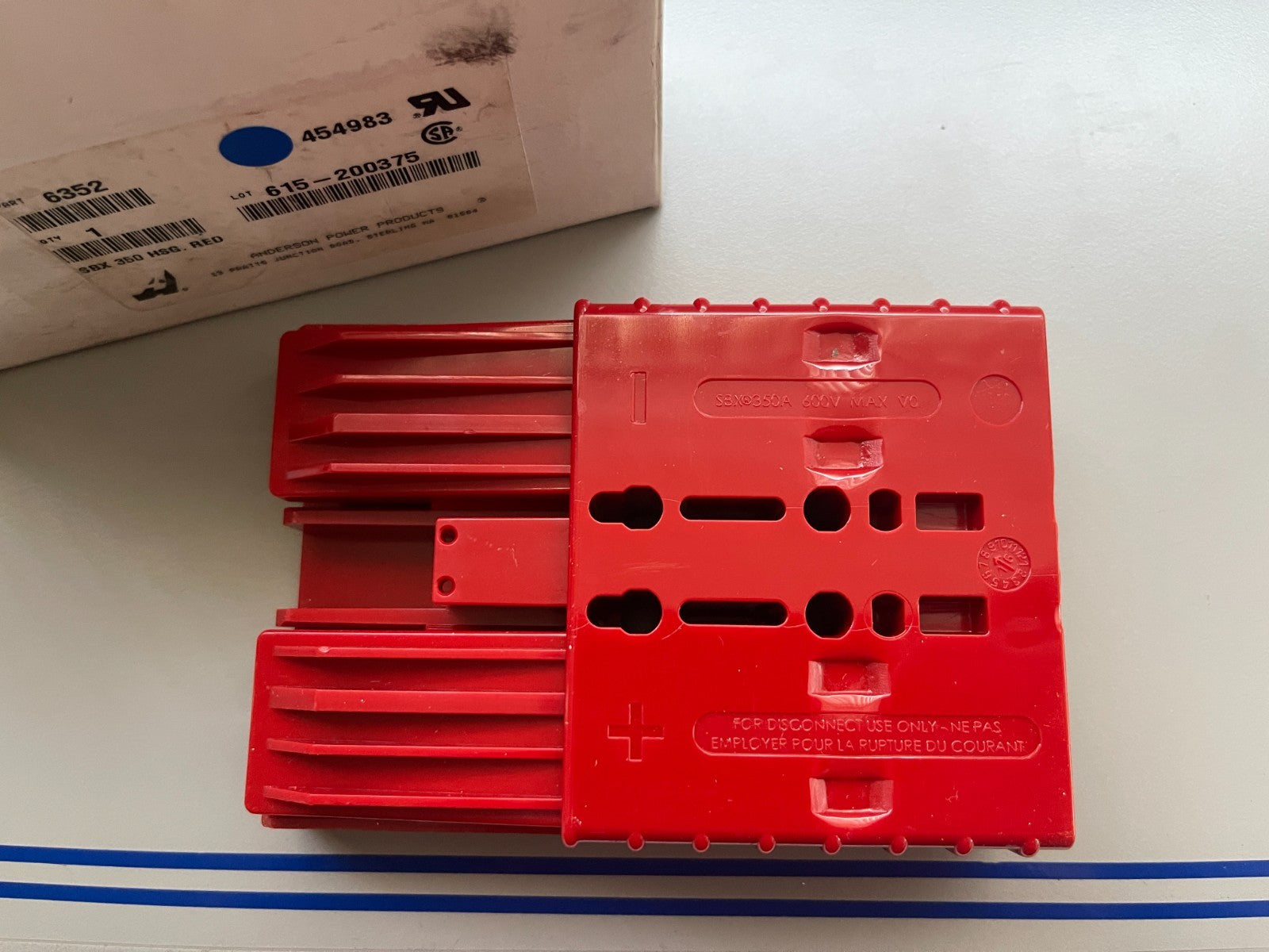 *NEW OEM* 0720 Anderson Power SBX 350 Red Connector Housing 454983