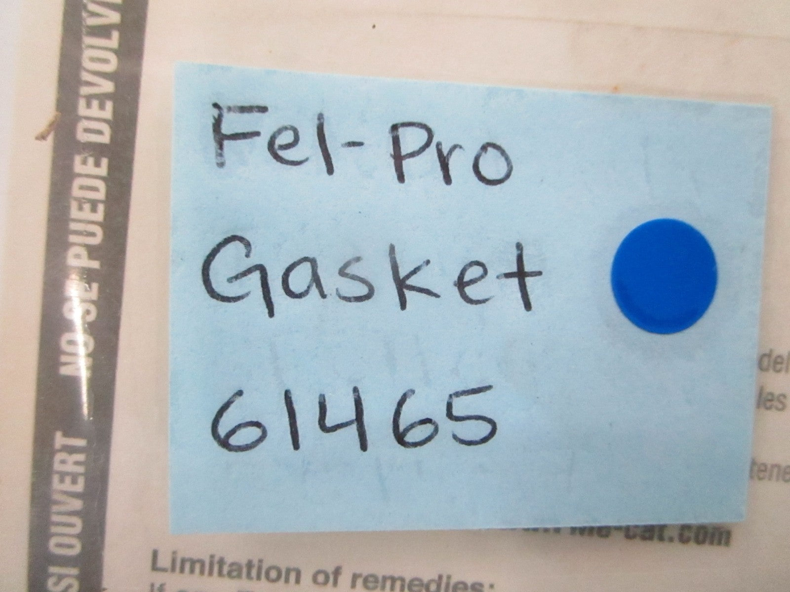 *NEW* 0810 Fel-Pro Gasket 61465