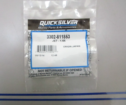 *NEW OEM* 0780 Mercury Quicksilver Jet-1.55 3302-811853