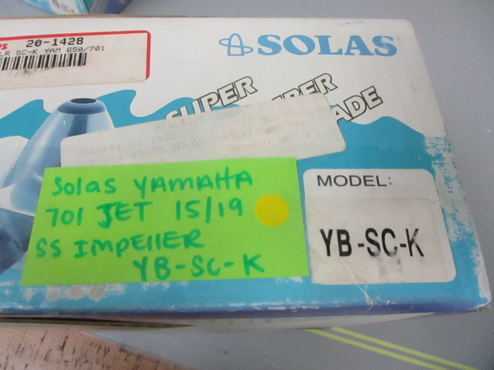 *NEW* 0720 Solas Yamaha 701 Jet 15/19 Stainless Steel Impeller YB-SC-k