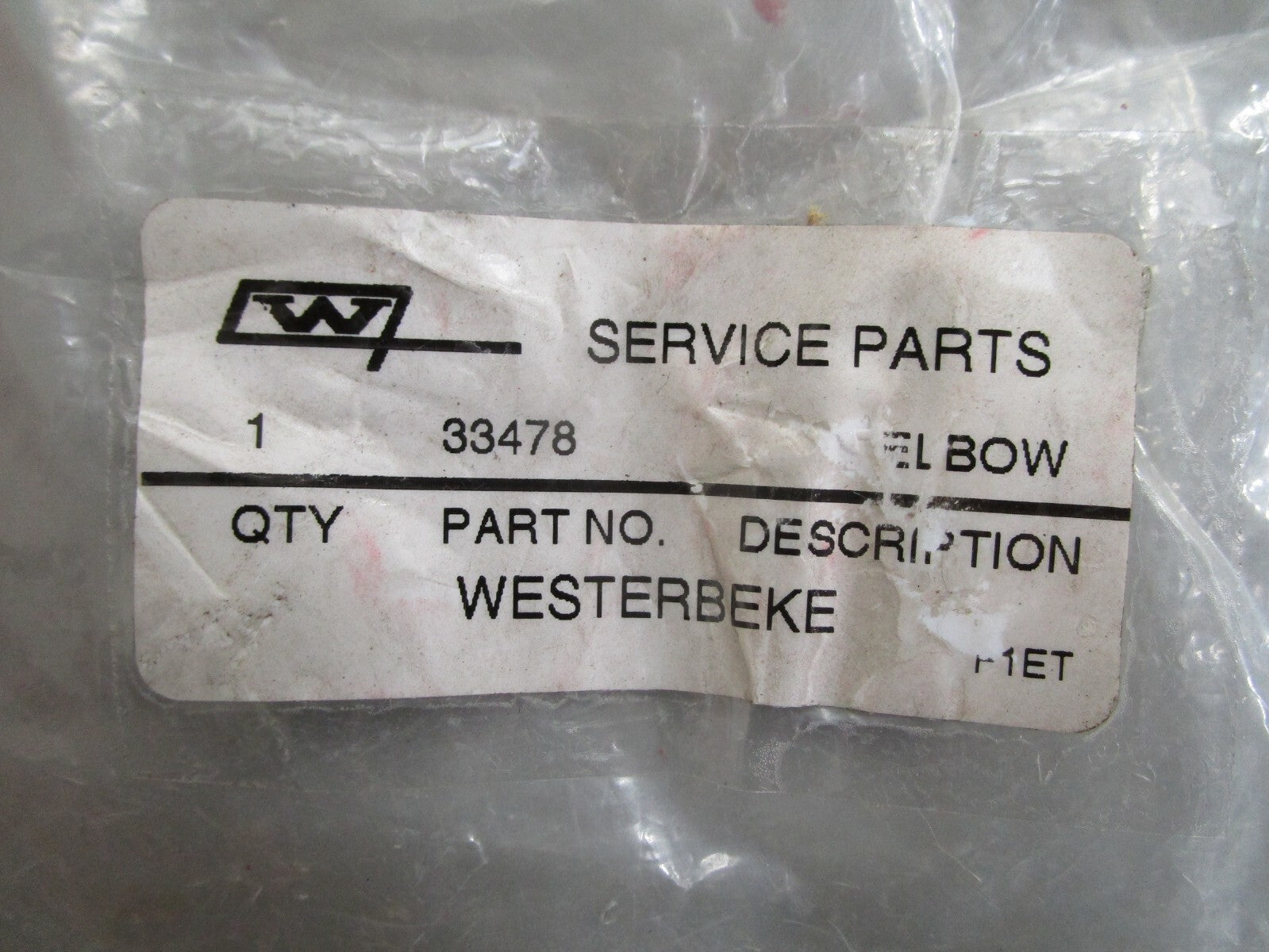 *NEW* 0820 Westerbeke Fresh Water Pump Inlet Elbow 33478