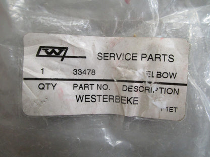 *NEW* 0820 Westerbeke Fresh Water Pump Inlet Elbow 33478