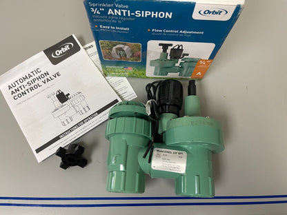 *NEW OEM* 0720 Orbit 3/4" Anti-Siphon Sprinkler Valve 57623-20