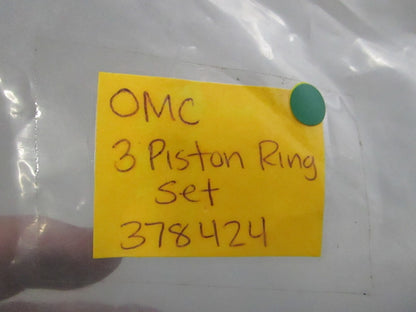 NEW OEM 378424 0378424 OMC Johnson Evinrude 2 Piston Ring Set 0810