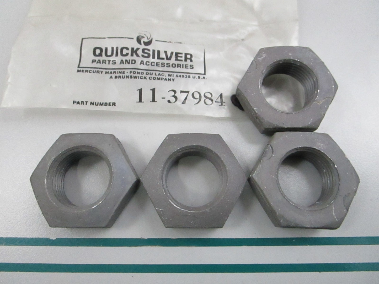 NEW OEM (LOT OF 4) 11-37984 Mercury Quicksilver Nut 0810