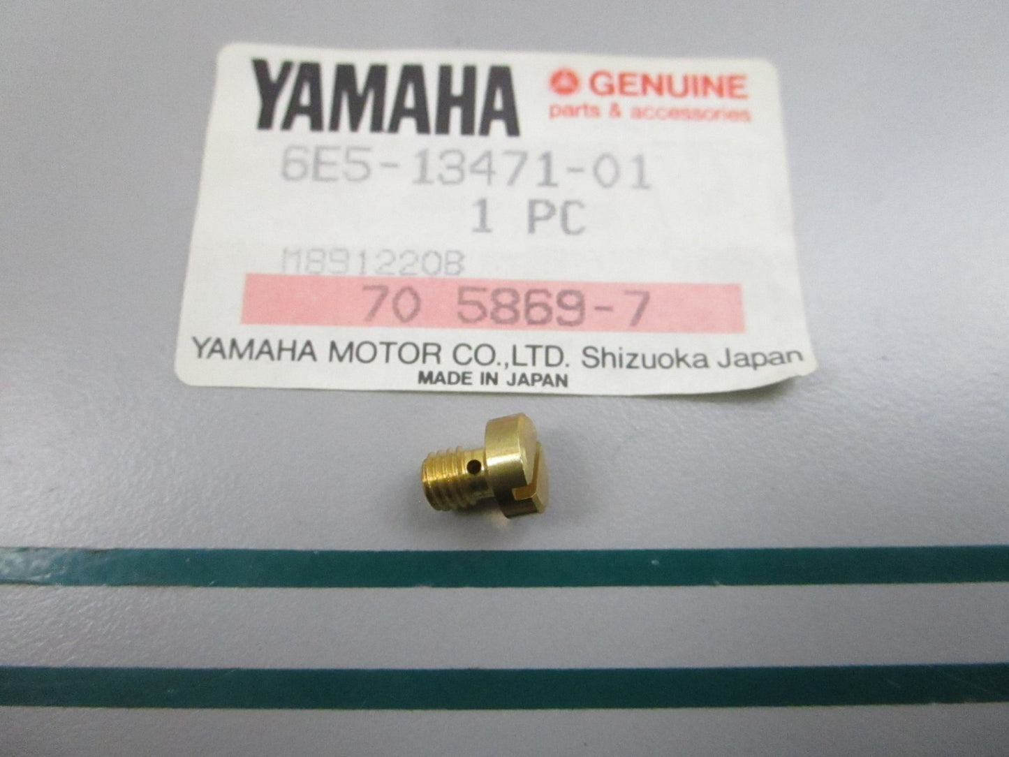 NEW OEM 6E5-13471-01-00 Yamaha Drain Plug Screw 0810