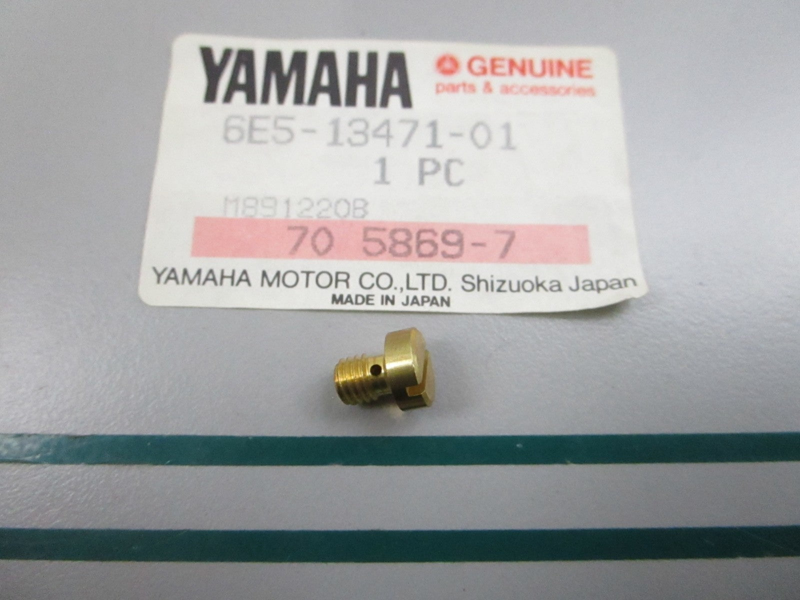 NEW OEM 6E5-13471-01-00 Yamaha Drain Plug Screw 0810