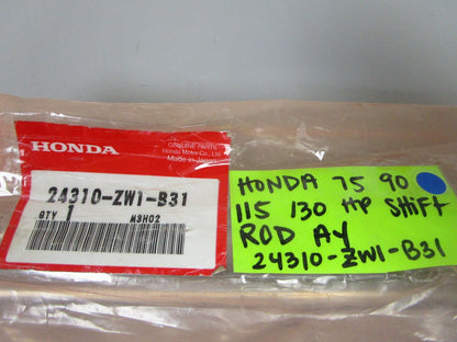 *NEW OEM* 0810 Honda 75 90 15 130 HP Shift Rod Assembly 24310-ZW1-B31