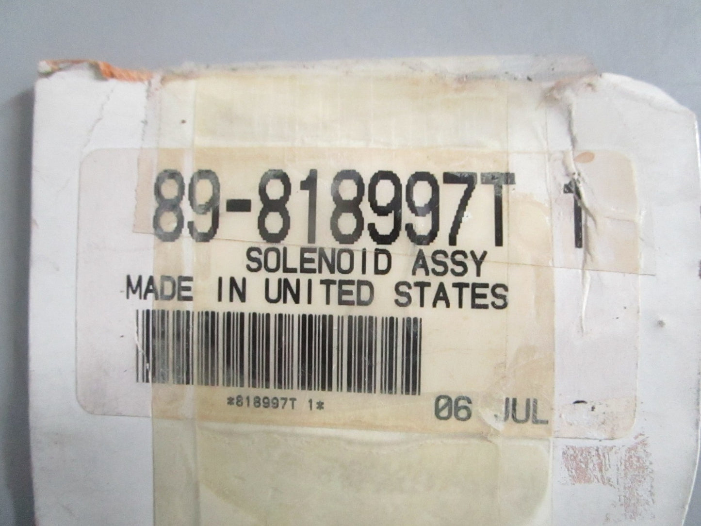 NEW OEM 89-818997T1 Mercury Quicksilver Solenoid Assy 0820