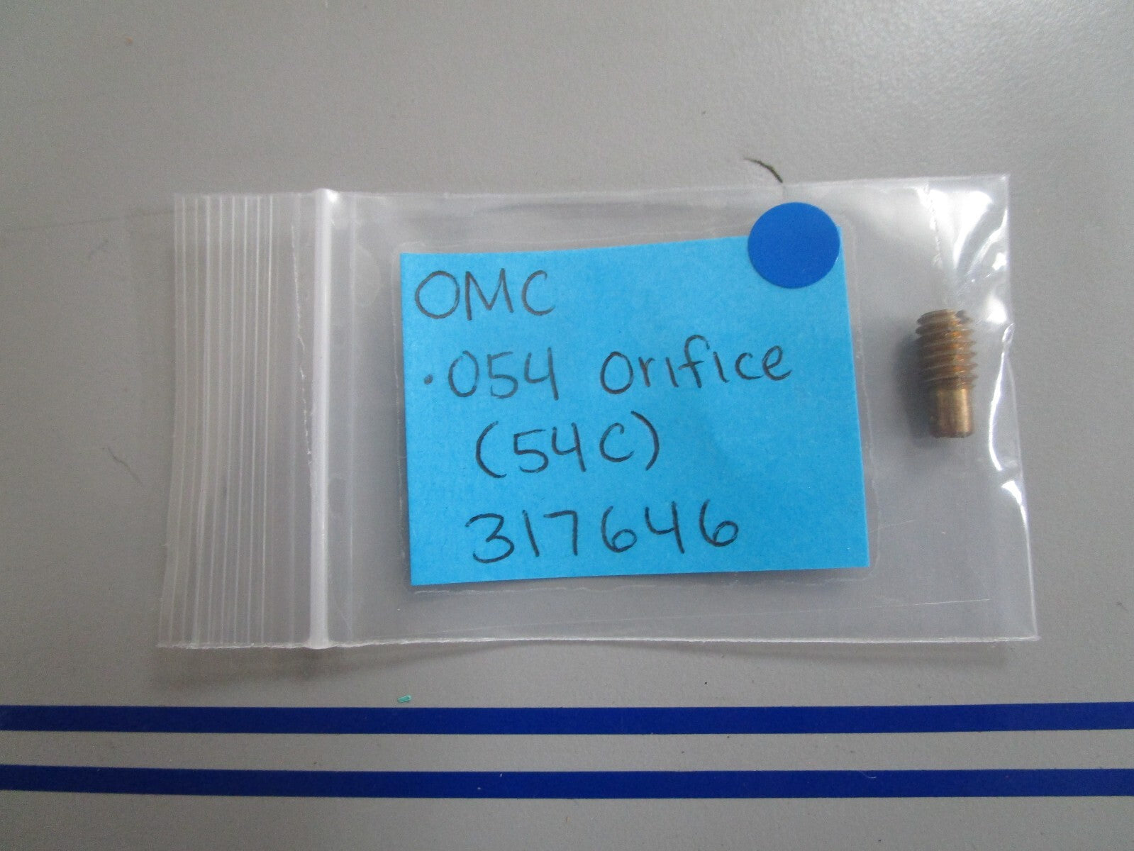*NEW OEM* 0810 OMC Johnson Evinrude .054 Orifice (54C) 317646 0317646