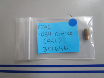 *NEW OEM* 0810 OMC Johnson Evinrude .054 Orifice (54C) 317646 0317646