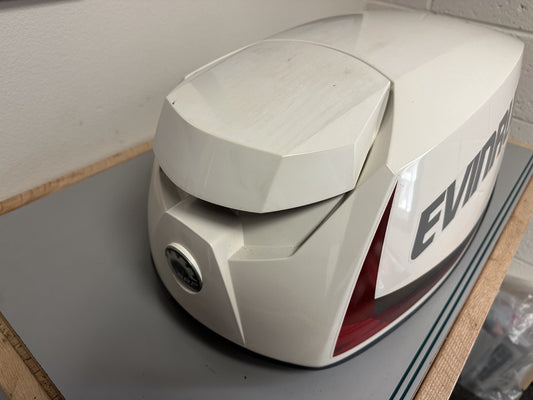 Evinrude 285824 Engine Cover Cowl Hood White 25 30 HP E-TEC OEM NOS ETEC