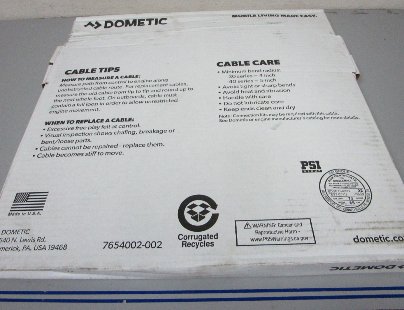 *NEW OEM* 0720 Dometic 18' Xtreme Cable Assembly CCX63318