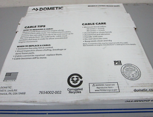 *NEW OEM* 0720 Dometic 18' Xtreme Cable Assembly CCX63318