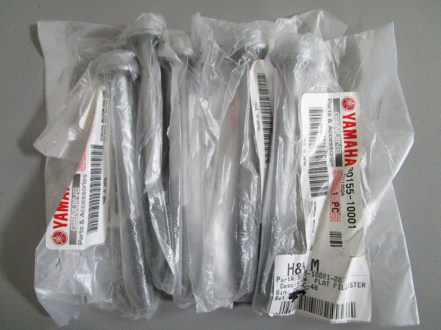 NEW OEM (LOT OF 5) 90155-10001-00 Yamaha Bolt 0820