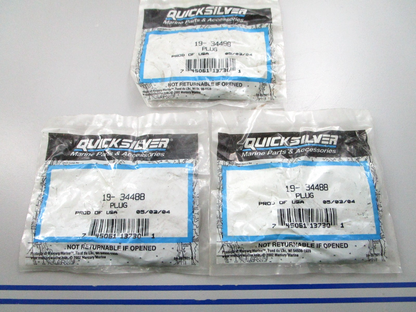 NEW OEM (LOT OF 3) Mercury Quicksilver 19-34488 Plug 0810