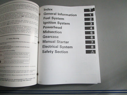 NEW OEM OMC Johnson Evinrude 787022 0787022 1999 5-15HP Service Manual 0820