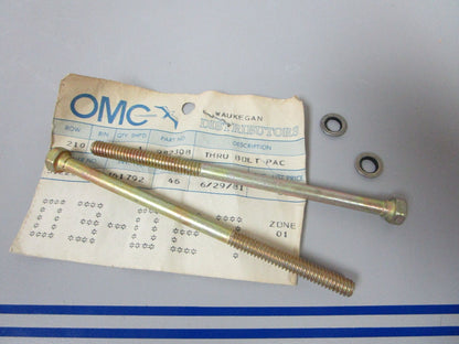 *NEW OEM* 0770 OMC Johnson Evinrude Thru Bolt Set 982308 0982308
