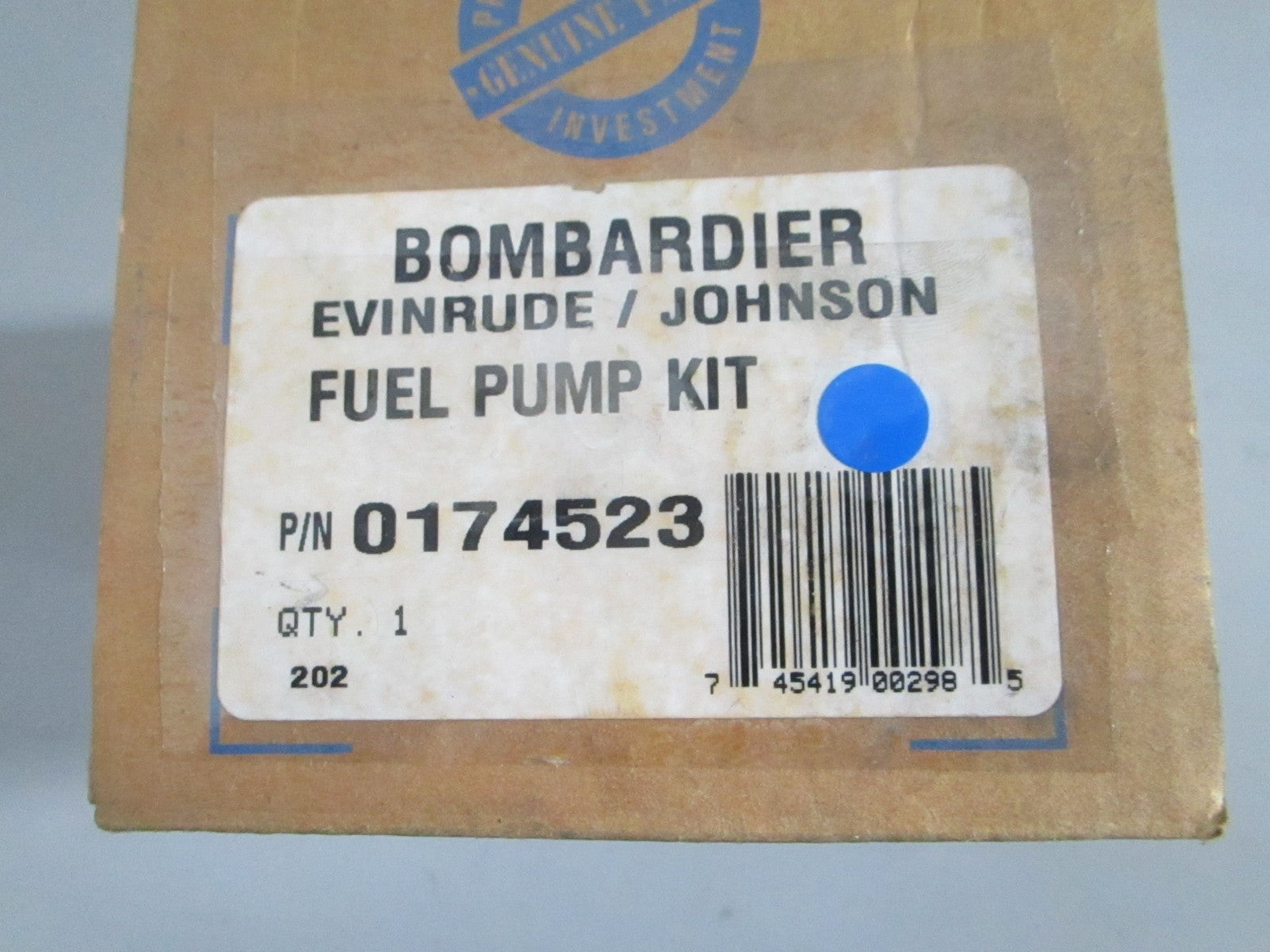 NEW OEM 174523 0174523 OMC Johnson Evinrude Fuel Pump Kit 0820