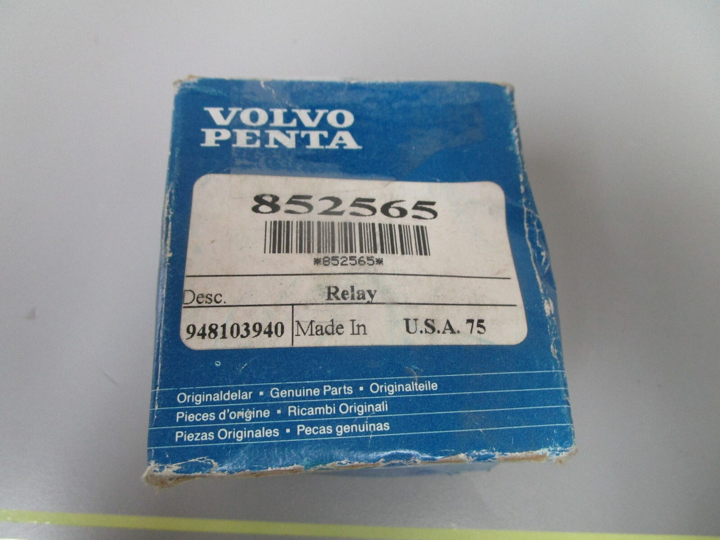 *NEW OEM* 0810 Volvo Penta Solenoid 852565