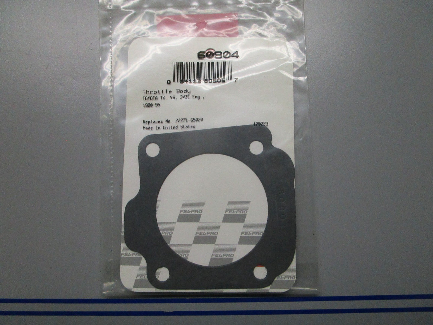 *NEW* 0810 Fel-Pro Throttle Body Gasket 60904 Replaces: 22271-65020