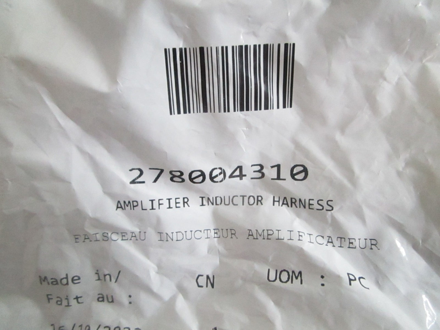 NEW OEM 278004310 Can-Am Amplifier Inductor Harness 0820