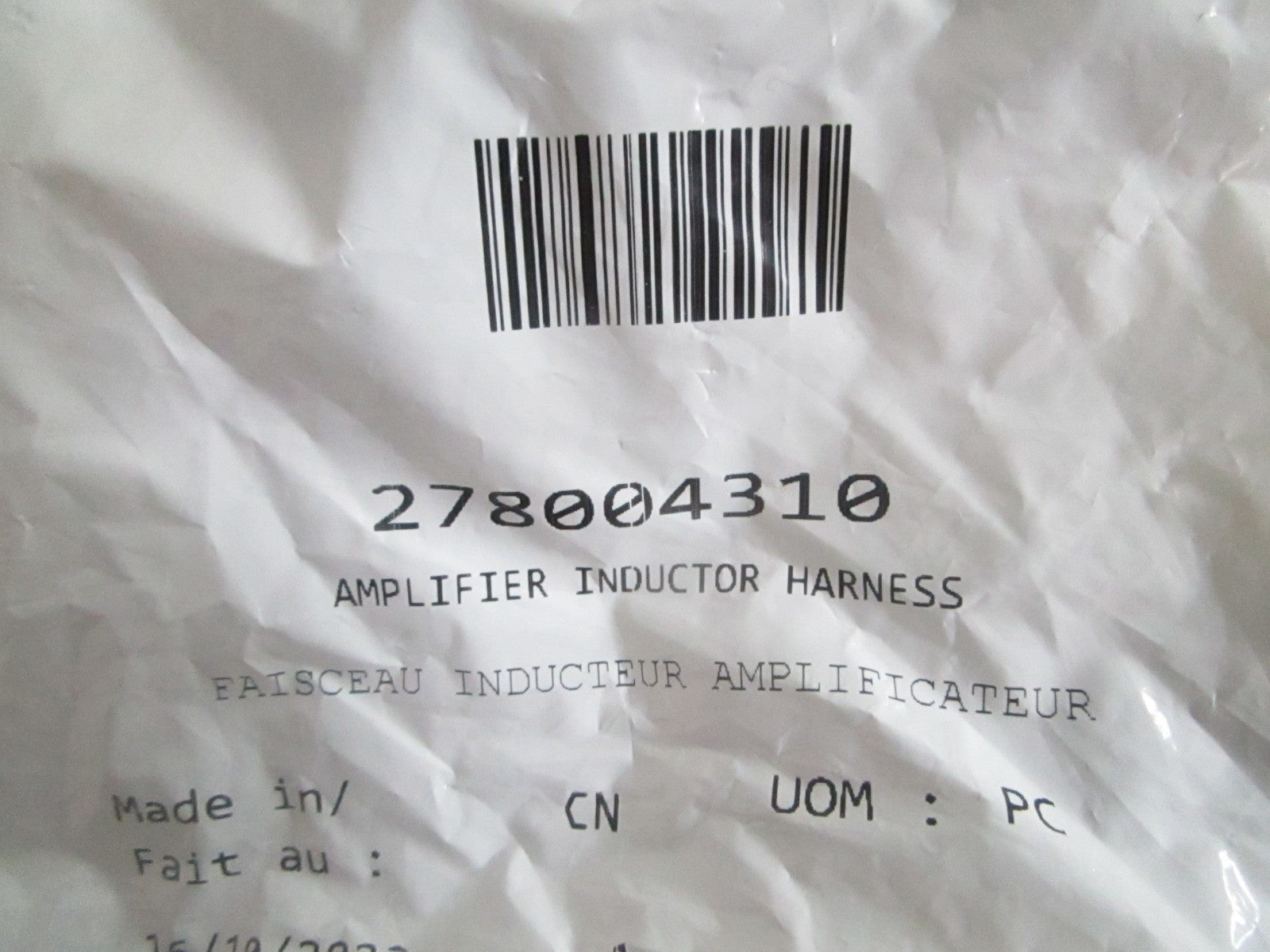 NEW OEM 278004310 Can-Am Amplifier Inductor Harness 0820