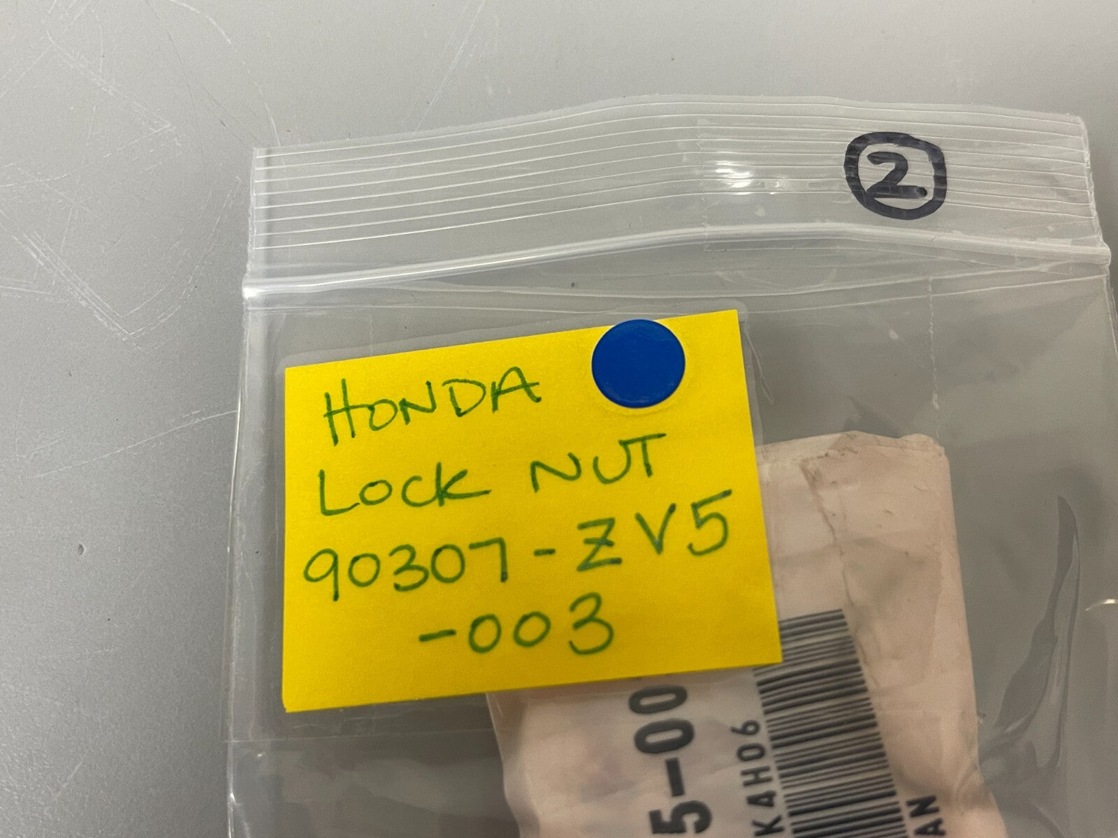 *NEW OEM* 0810 Honda Lock Nut 90307-ZV5-003