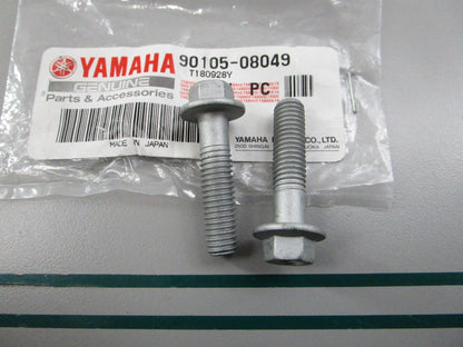 NEW OEM (LOT OF 2) 90105-08049-00 Yamaha Bolt 0810