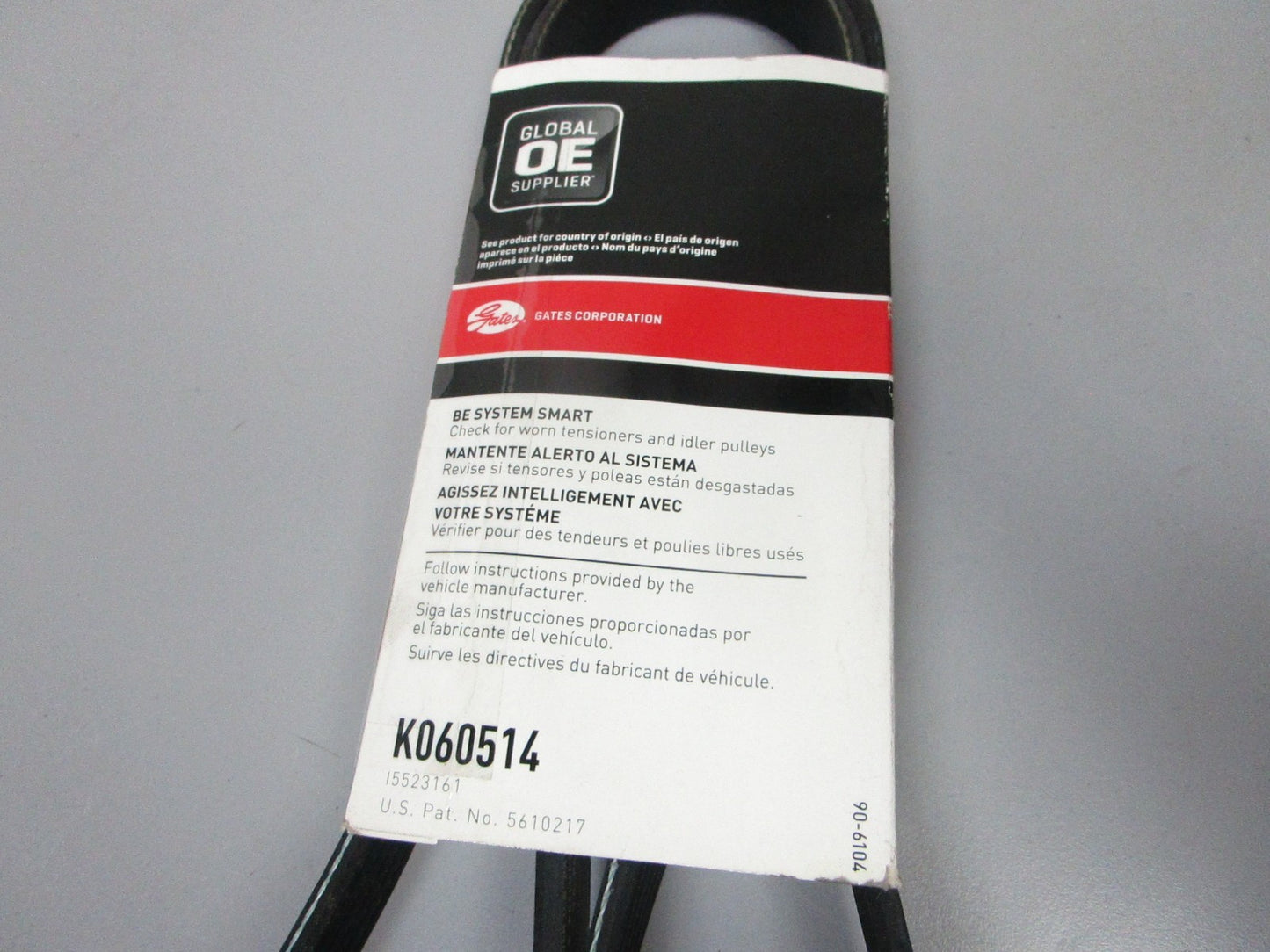 NEW K060514 Gates Micro-V 13/16" x 52" Serpentine Belt 0720